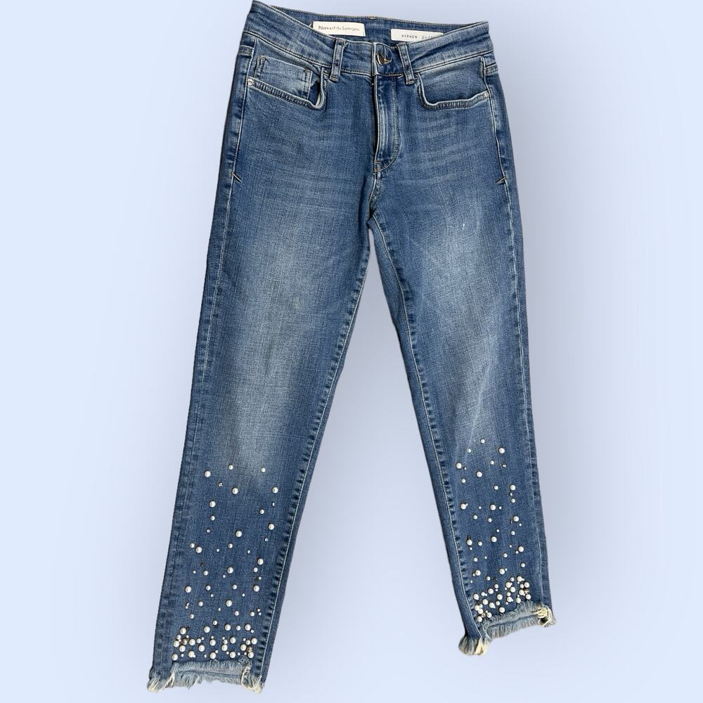 Anthropologie Pilcro And The Letterpress pearl  Hyphen Jeans size 25 - Picture 5 of 13
